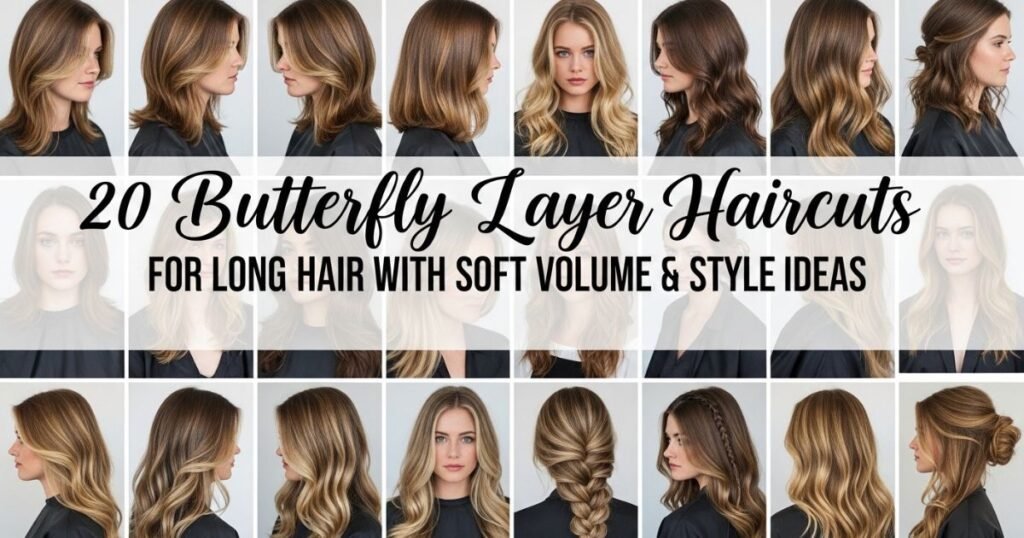 Long butterfly layers creating soft, airy volume and effortless movement