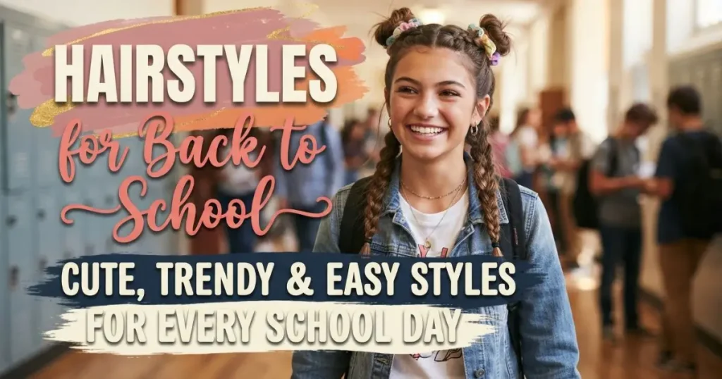 Hairstyles for back to school for a fresh everyday look.