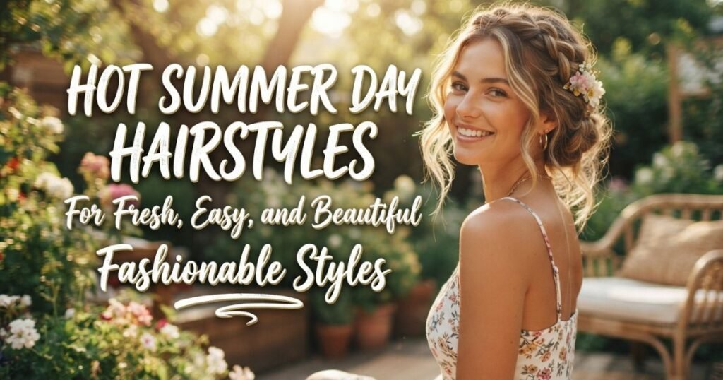 Hot summer day hairstyles for fresh, easy, and stylish everyday looks.