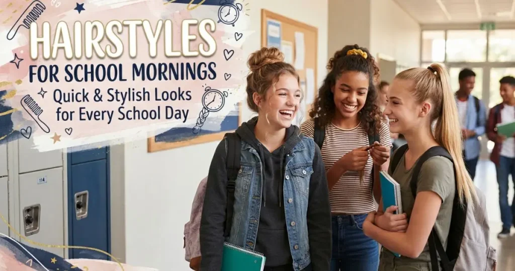 Hairstyles for School Mornings with quick, stylish, and easy looks for every school day.