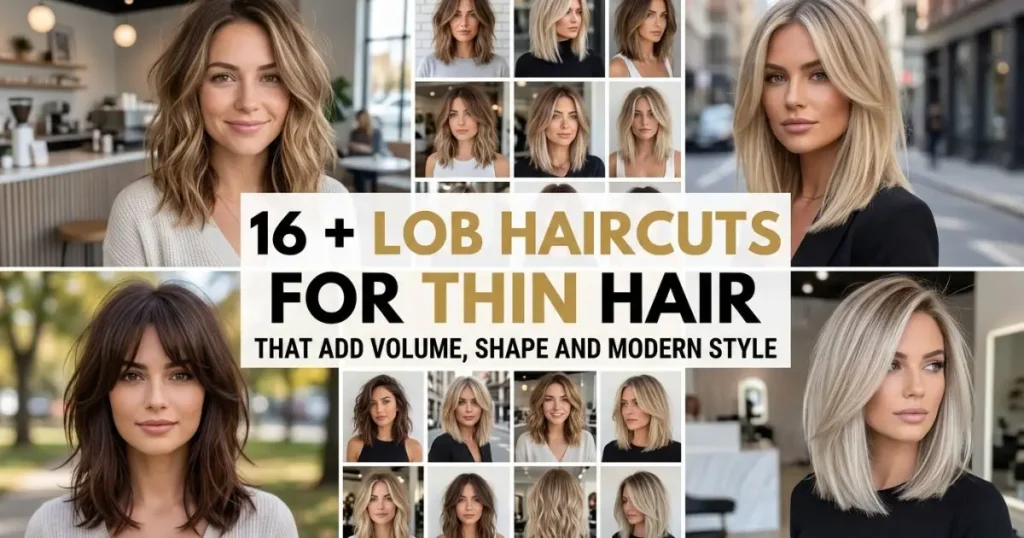 16+ lob haircuts for thin hair featuring stylish cuts that add volume, shape, and fullness.