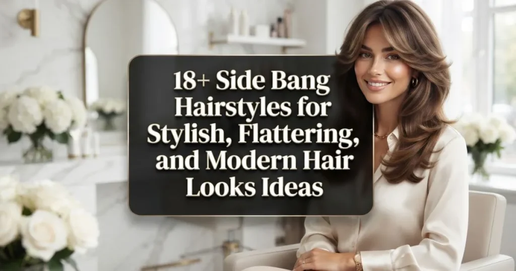 18+ stylish side bang hairstyle ideas for every hair type.